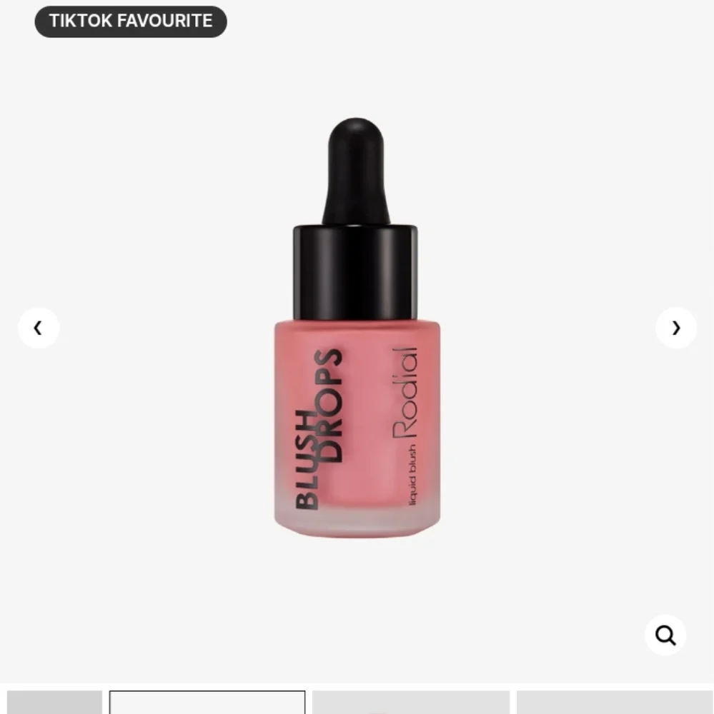 Rodial Blush Drops Liquid Blush In Frosted Pink 15 Ml .5 Fl Oz NWT